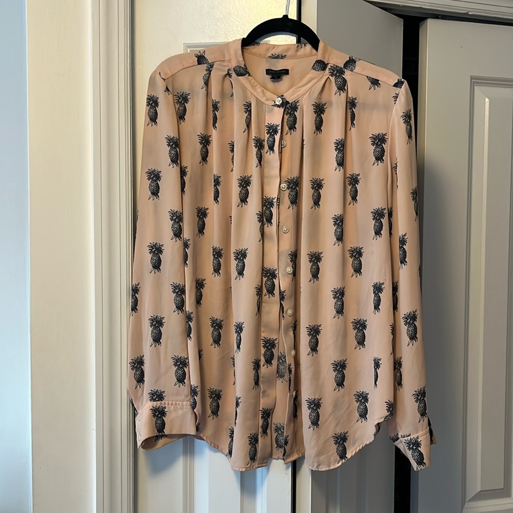 Ann Taylor pineapple shirt